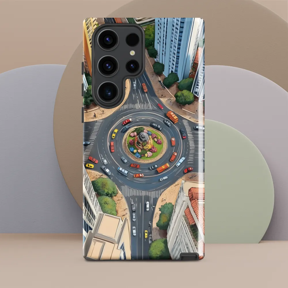 Urban Symphony: Aerial Vision of City Life
