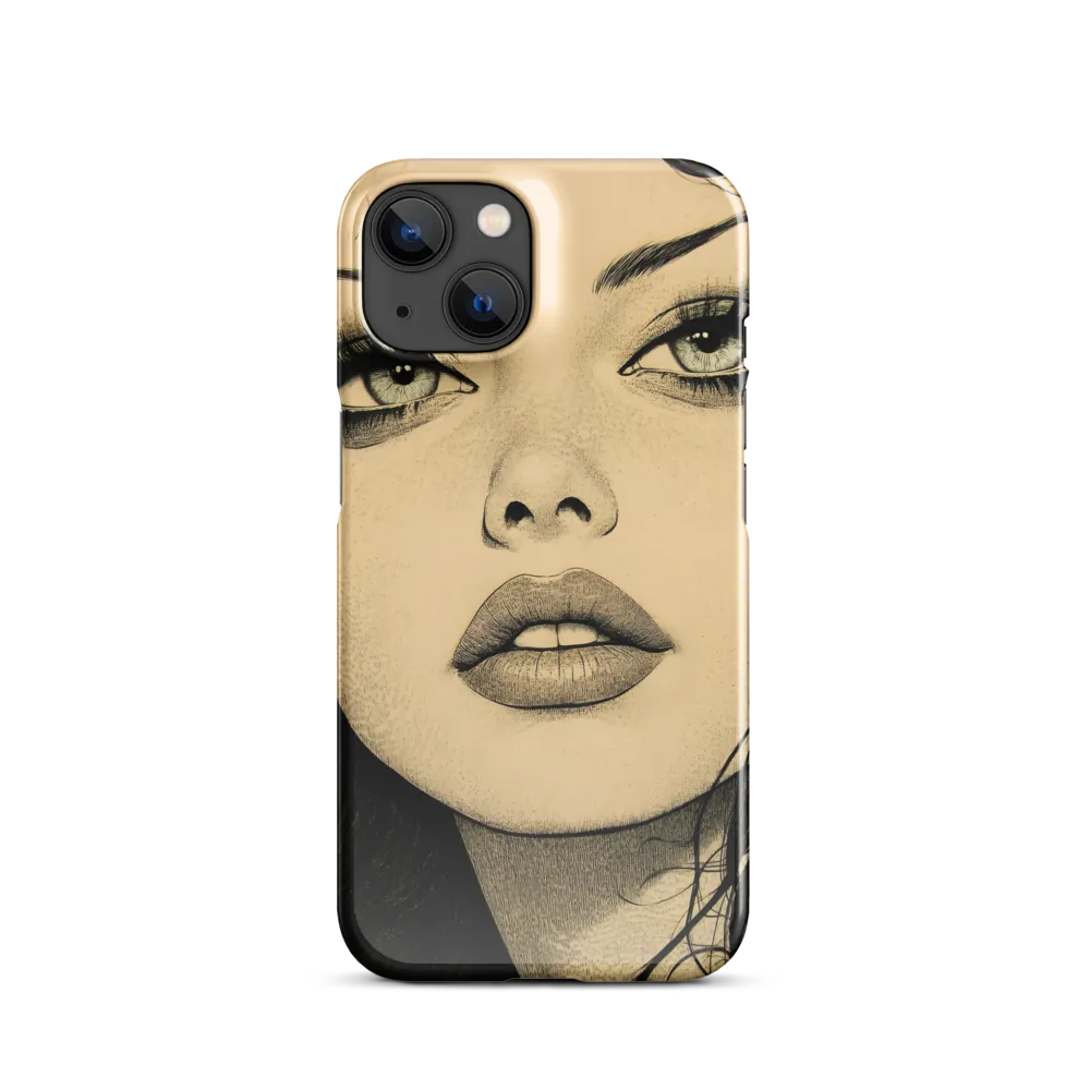 Enigmatic Gaze | Phone Case |  14 | Snap Case | Glossy