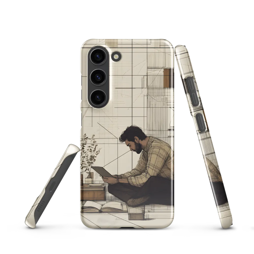 Quiet Reflections in Line | Phone Case |  S23 | Snap Case | Glossy