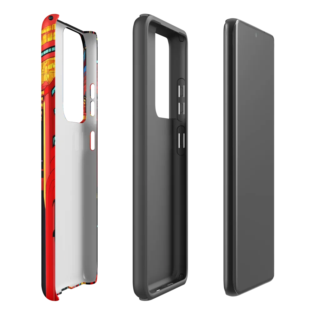 Neon Dreams: A Cyberpunk Cityscape | Phone Case |  S21 Ultra | Tough Case | Matte