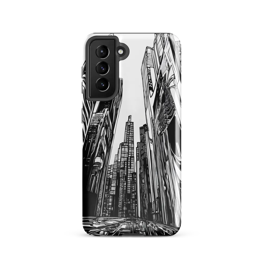 Urban Echoes: A Line Art Journey