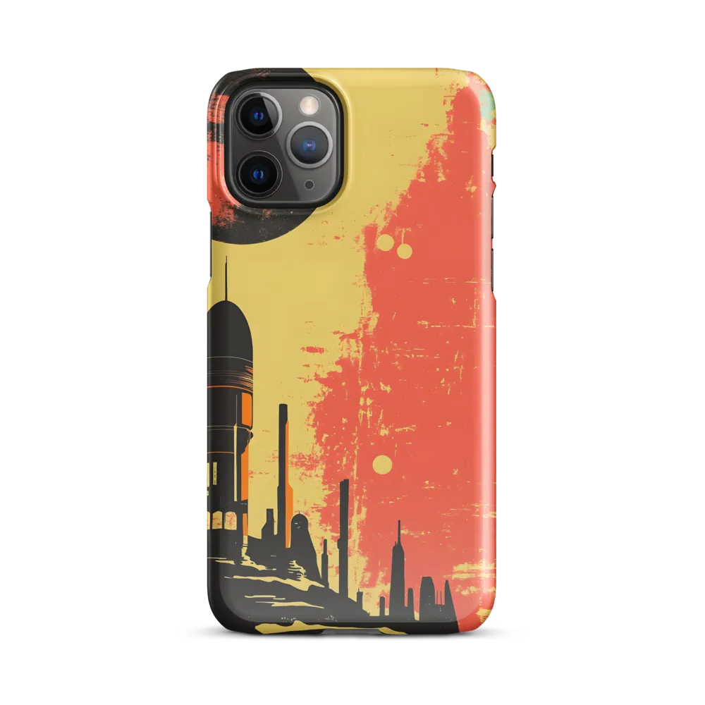 Journey to the Stars: A Retro-Futuristic Landscape | Phone Case |  11 Pro | Snap Case | Glossy