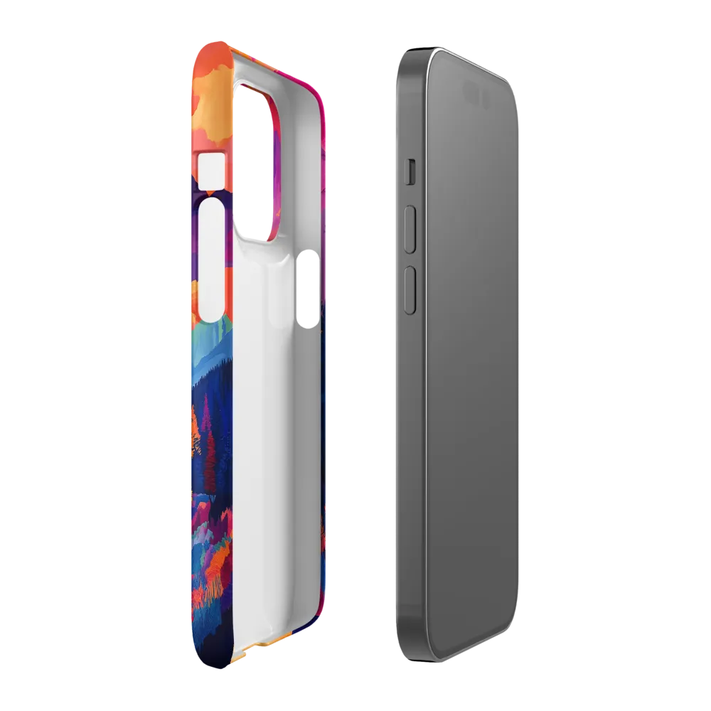 Radiant Serenity: A Surreal Landscape | Phone Case |  14 Pro | Snap Case | Matte