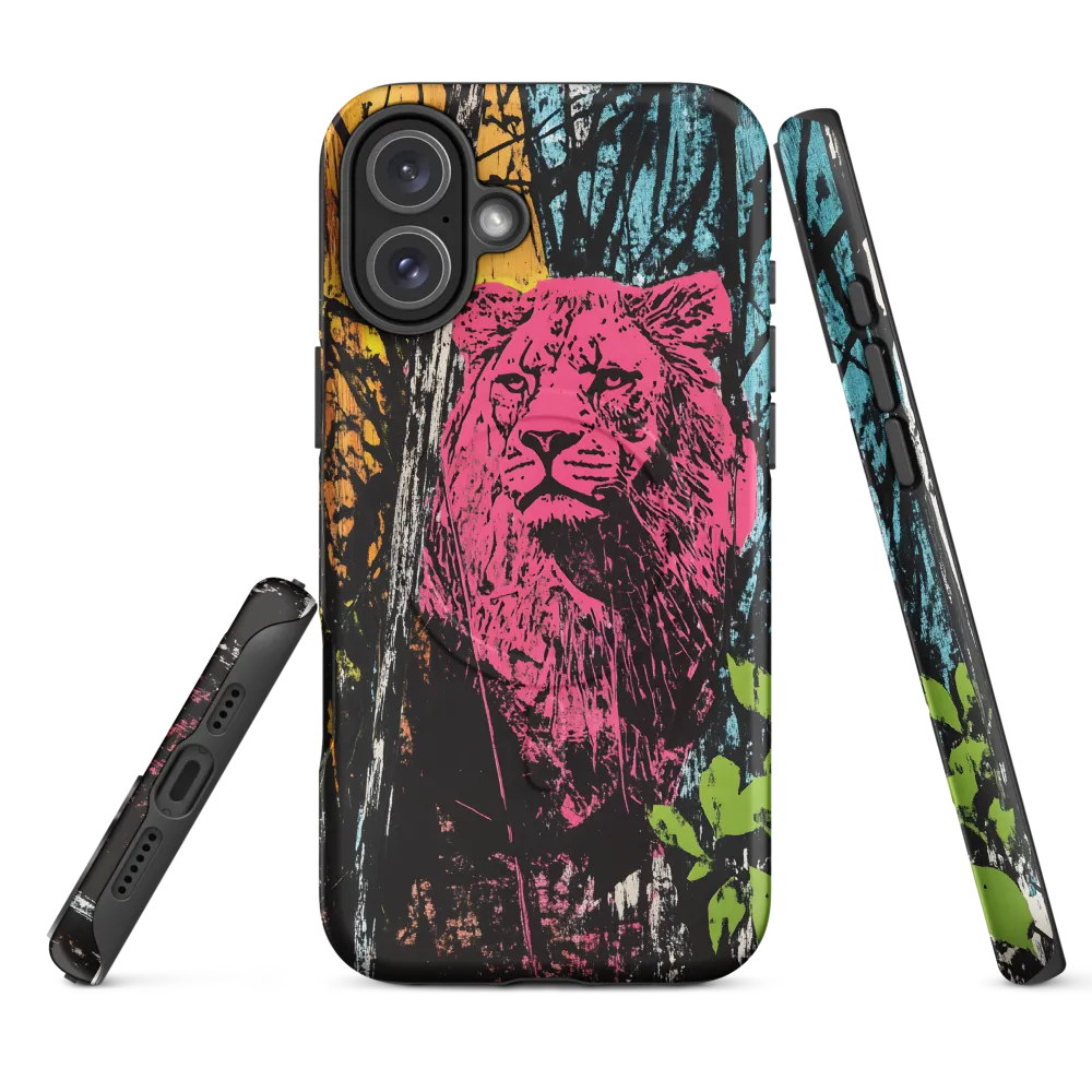 Fierce Vibrance: The Pink Lion