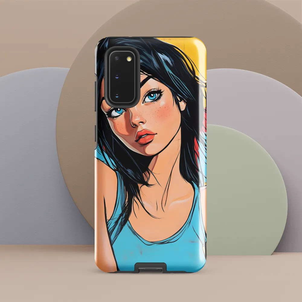 Vibrant Portrait of Modern Youth | Phone Case |  S20 | Tough Case | Glossy