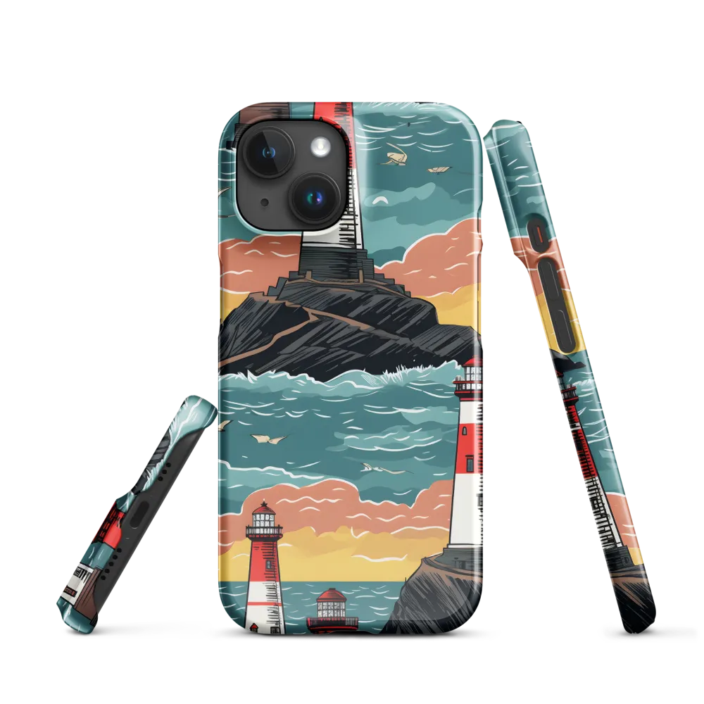 Lighthouses in a Whimsical Ocean | Phone Case |  15 | Snap Case | Glossy