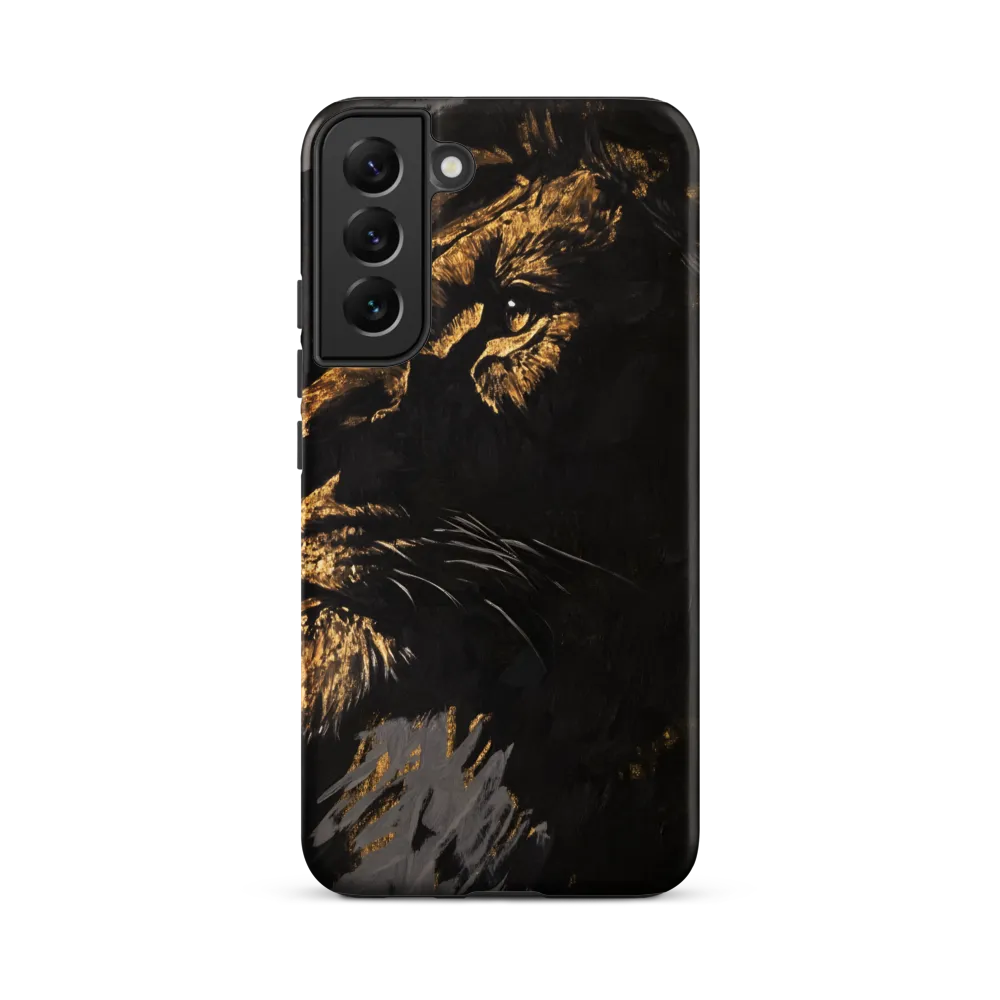Majestic Gaze: The Golden Lion