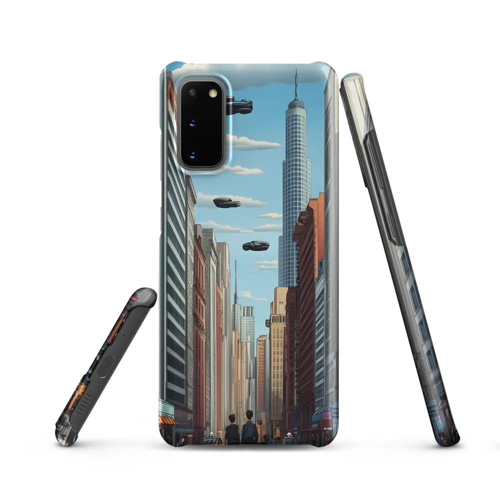 Futuristic Stroll through the Urban Skyline