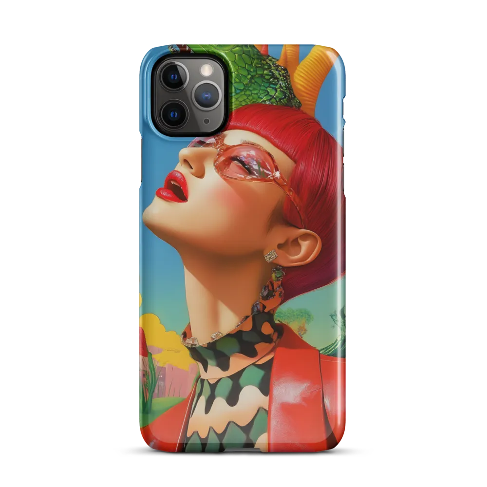 Whimsical Fantasy: A Surreal Portrait | Phone Case |  11 Pro Max | Snap Case | Glossy