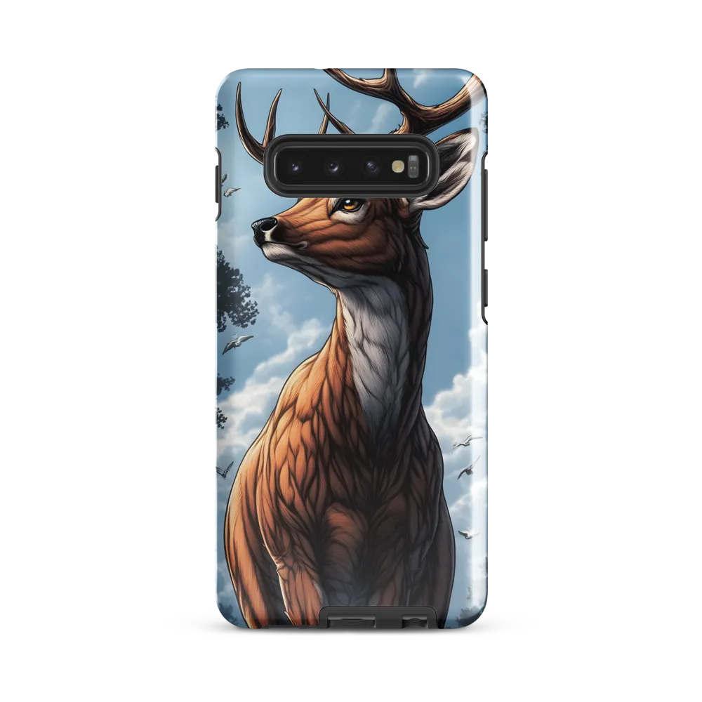 Majestic Serenity: The Deer in Nature | Phone Case |  S10 Plus | Tough Case | Glossy