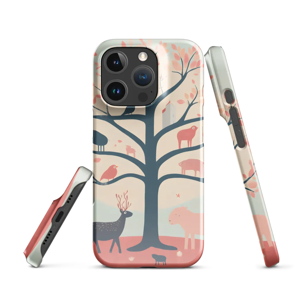 Whimsical Tree with Playful Creatures