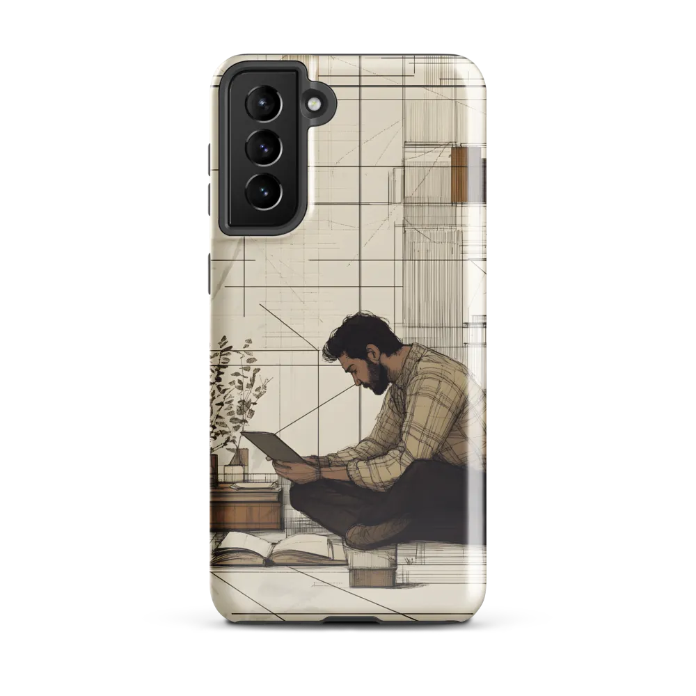 Quiet Reflections in Line | Phone Case |  S21 Plus | Tough Case | Glossy