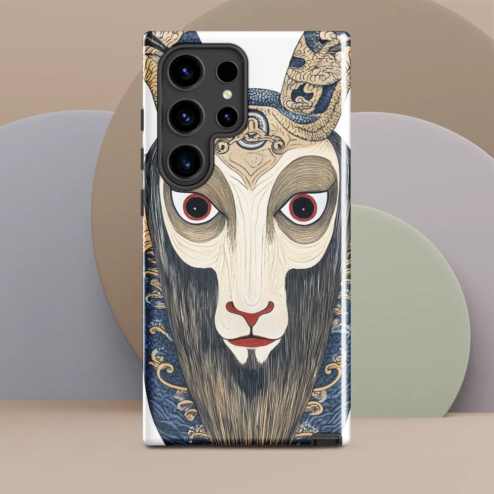 Ethereal Gaze of the Ram | Phone Case |  S24 Ultra | Tough Case | Glossy