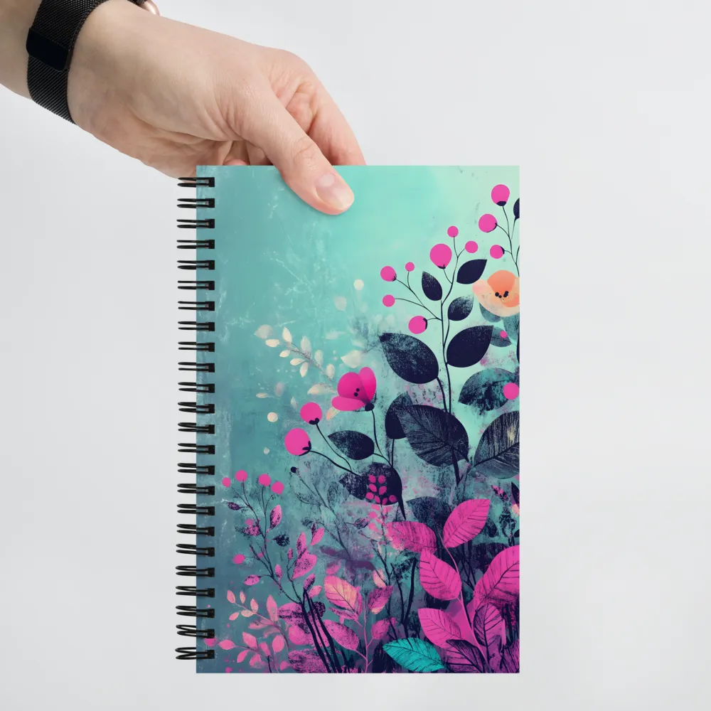 Whimsical Floral Harmony | Spiral Notebook