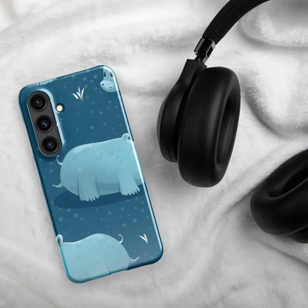 Whimsical Hippo Play | Phone Case |  S24 | Snap Case | Glossy