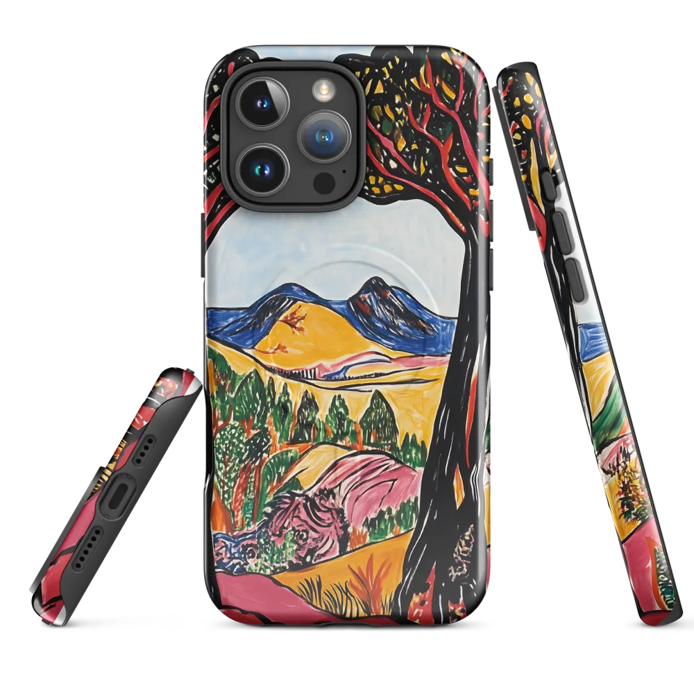 Vibrant Nature's Embrace | Phone Case |  16 Pro Max | MagSafe® Tough Case | Glossy