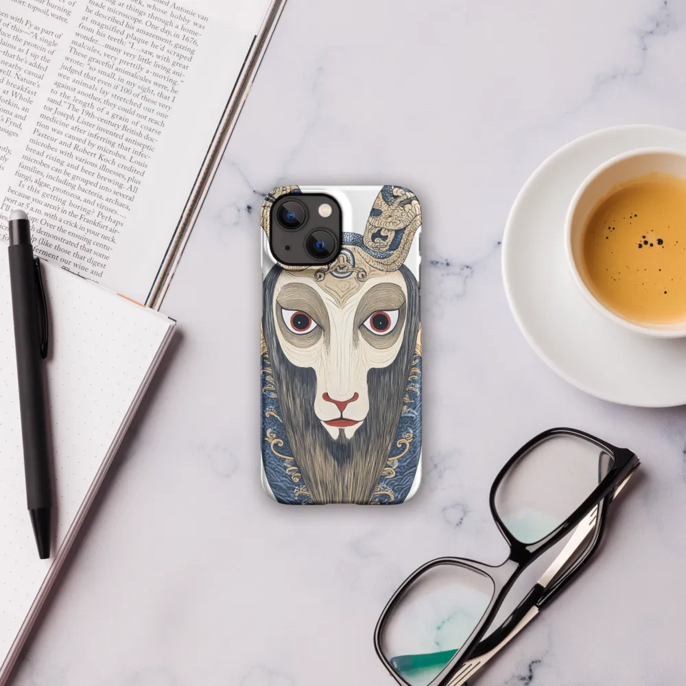 Ethereal Gaze of the Ram | Phone Case |  13 Mini | Snap Case | Matte