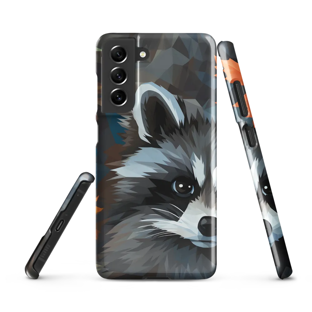 Whispers of Autumn: The Raccoon's Gaze | Phone Case |  S21 FE | Snap Case | Glossy