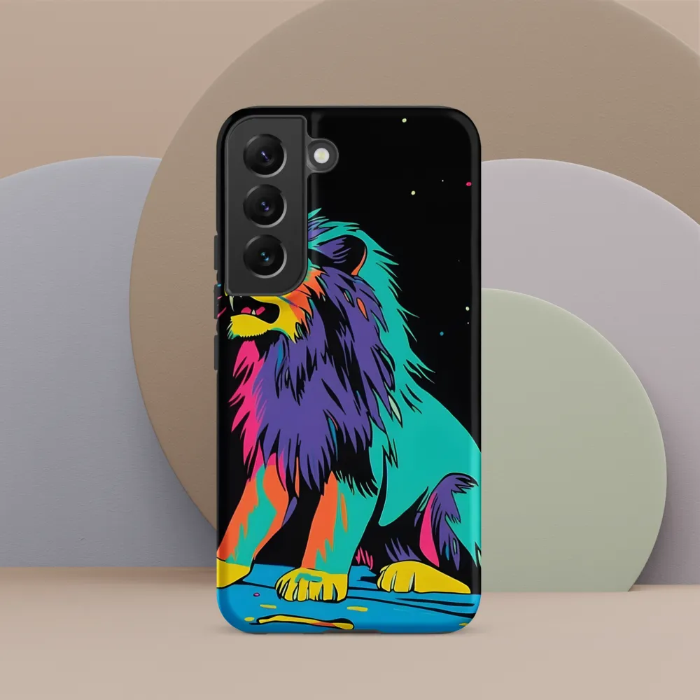 Roaring Colors: The Neon Lion