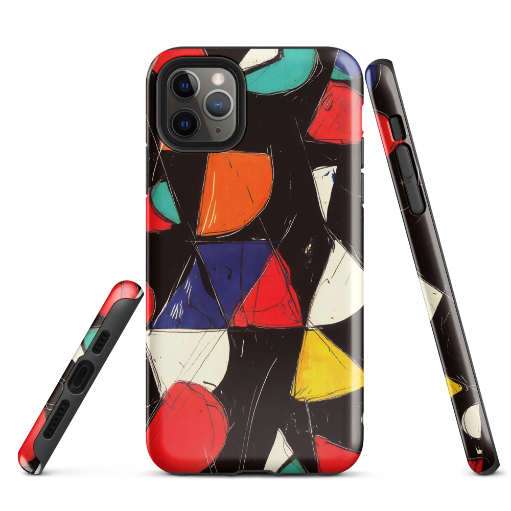 Vibrant Geometric Symphony | Phone Case |  11 Pro Max | Tough Case | Glossy