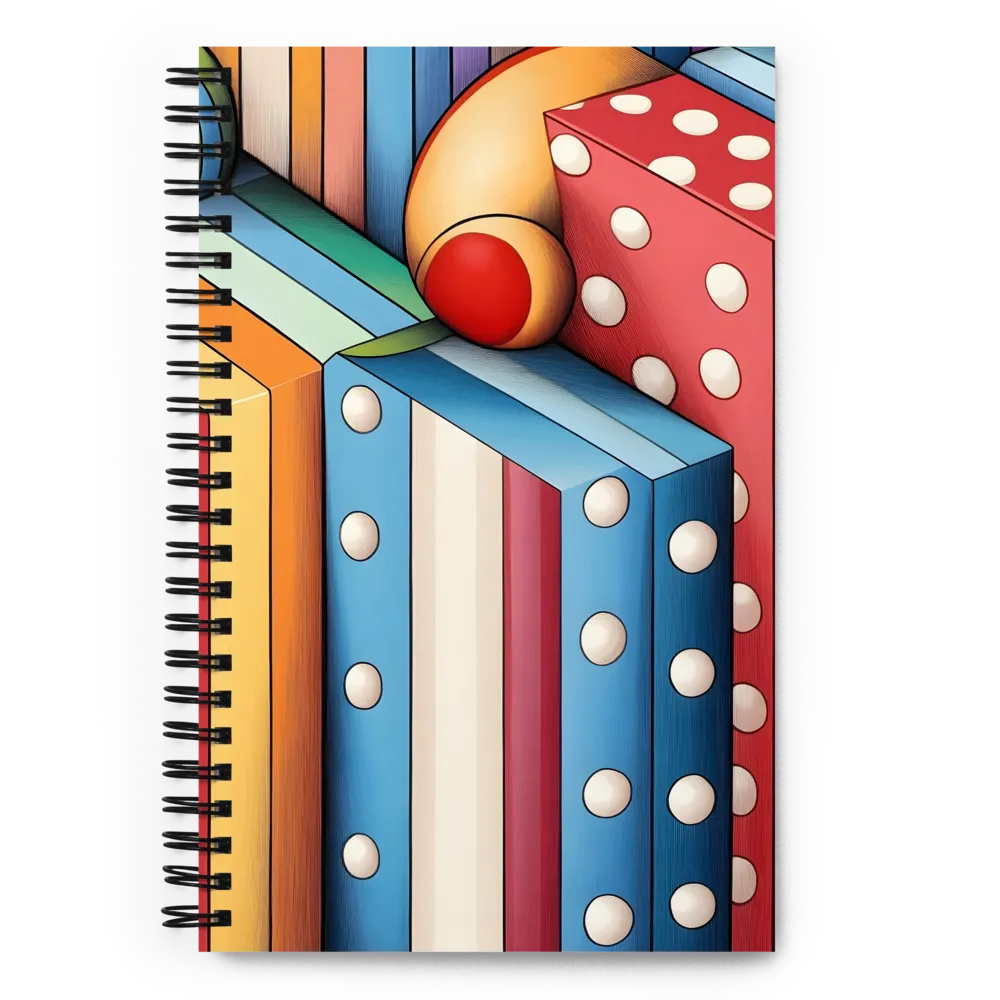 Vivid Geometry: A Playful Arrangement | Spiral Notebook