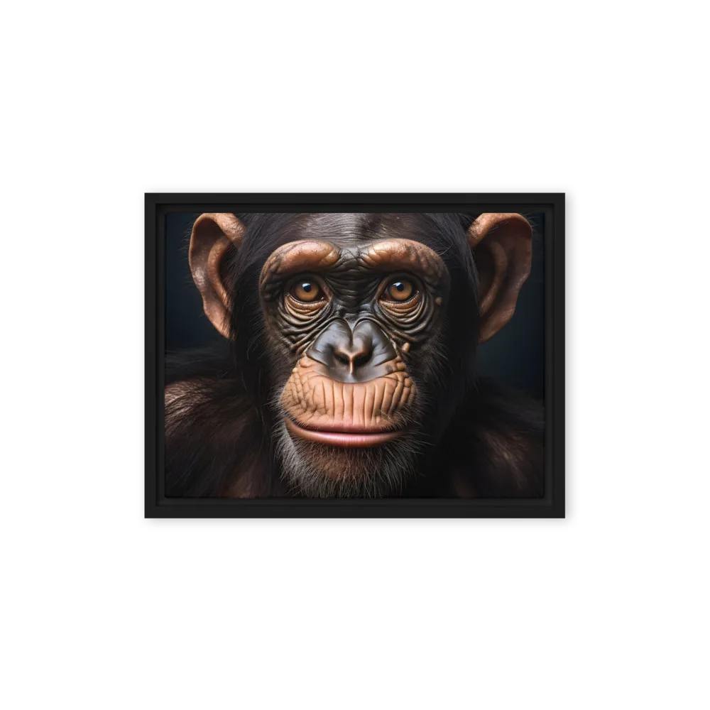 Whispers of Curiosity | Canvas with Black Frame | 12″×16″