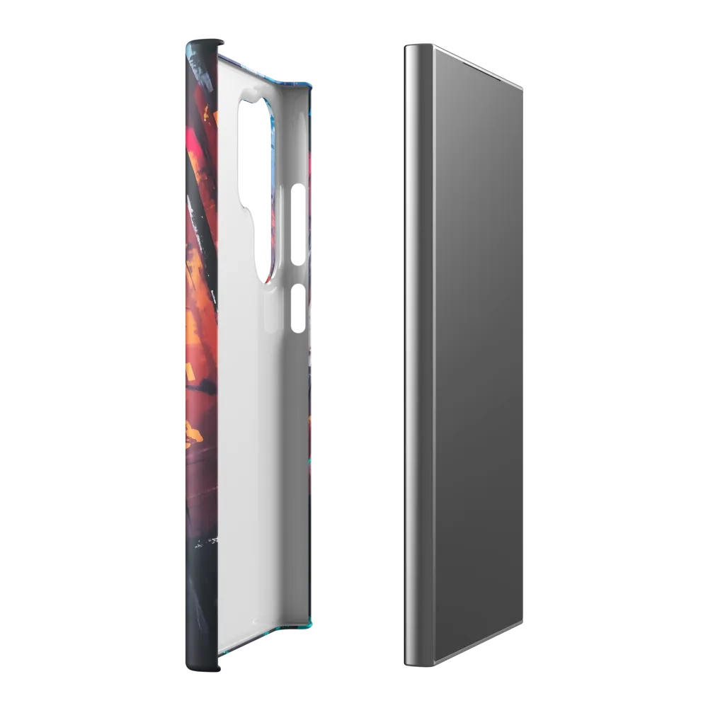 Silhouette in the Urban Abyss | Phone Case |  S24 Ultra | Snap Case | Matte