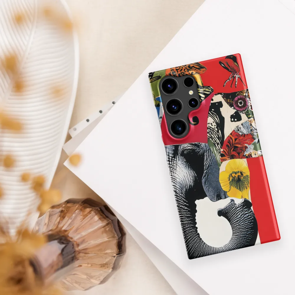 Whimsical Elephant: A Vibrant Collage of Life