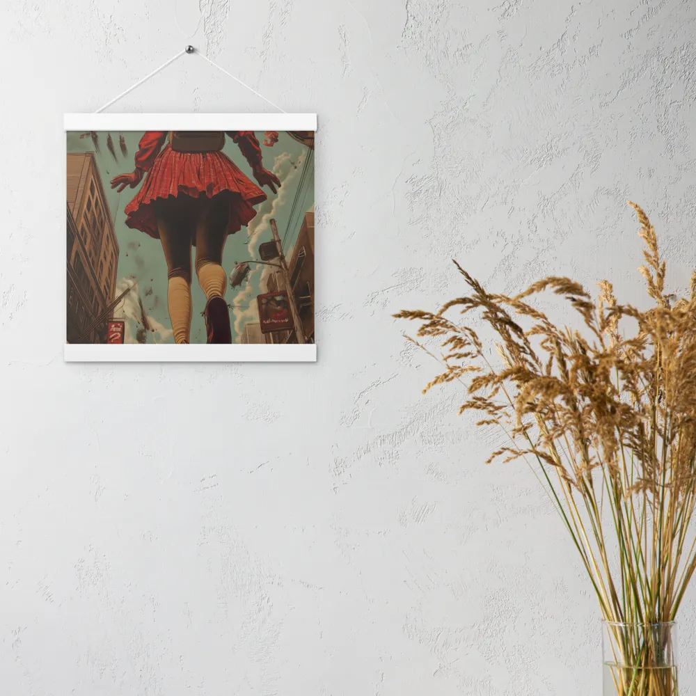 Flight of the Urban Dreamer | Poster With White Wood Hanger | 12″×12″
