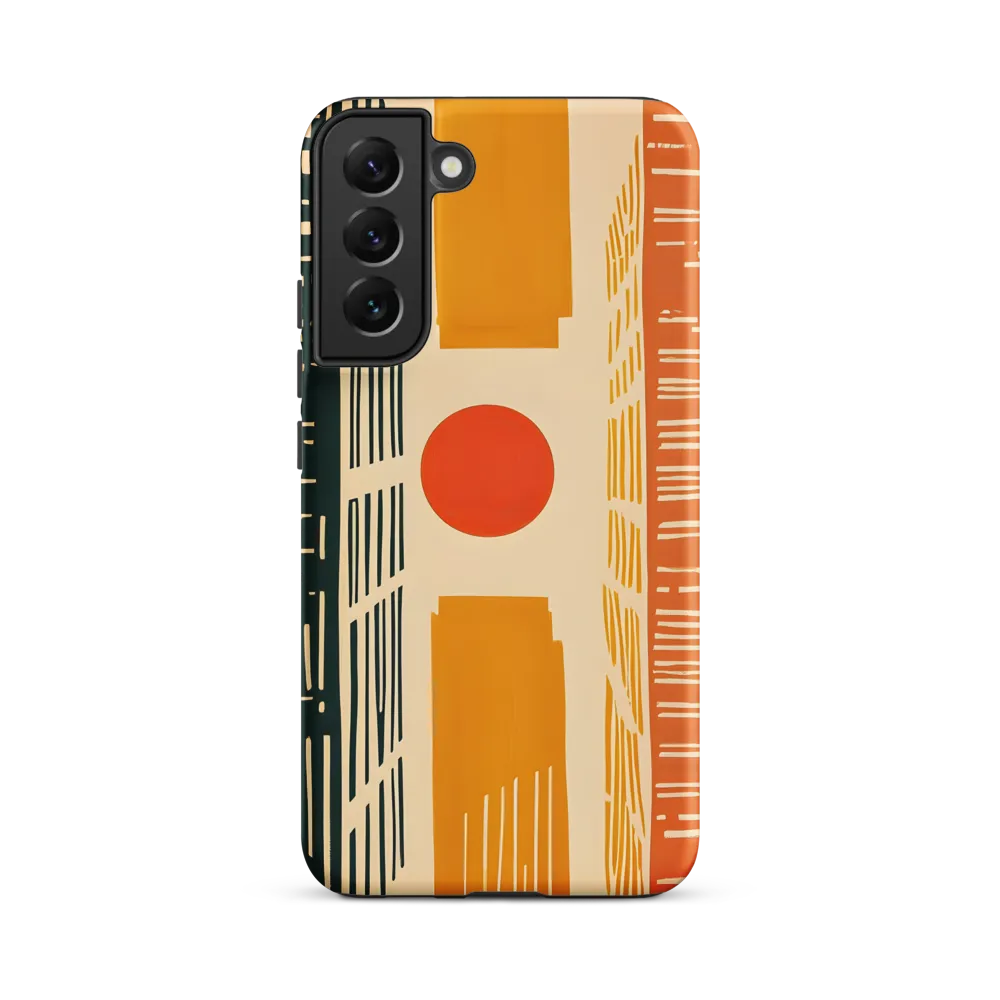 Urban Harmony: A Geometric Sunrise