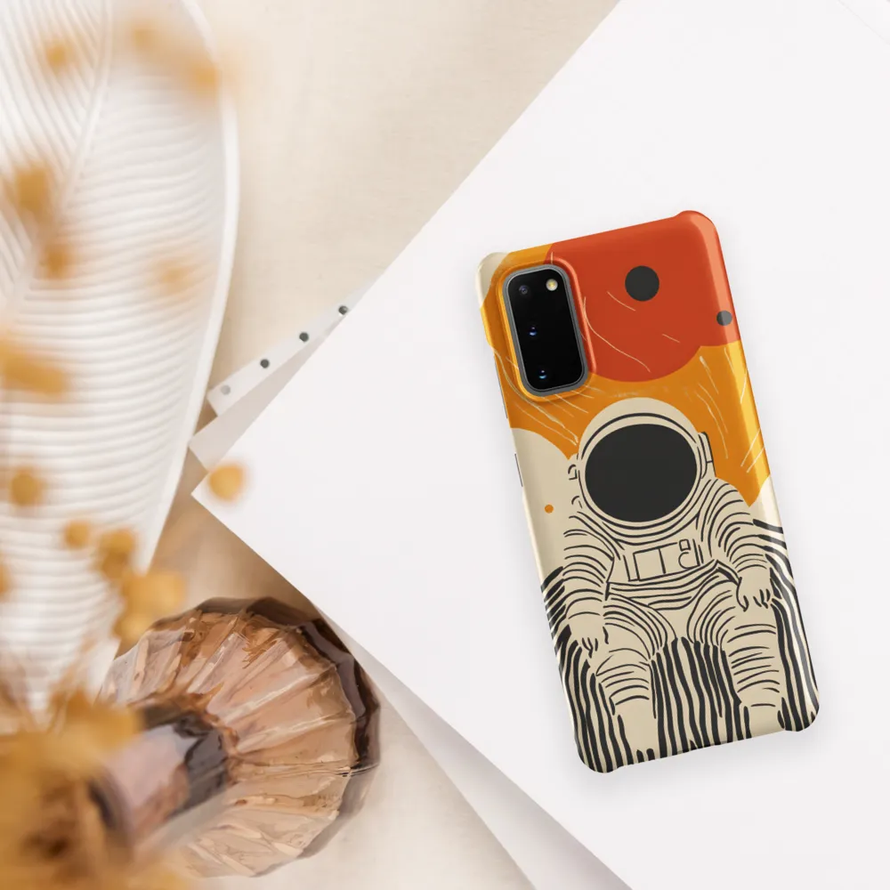 Astronaut in Cosmic Thoughts | Phone Case |  S20 | Snap Case | Matte