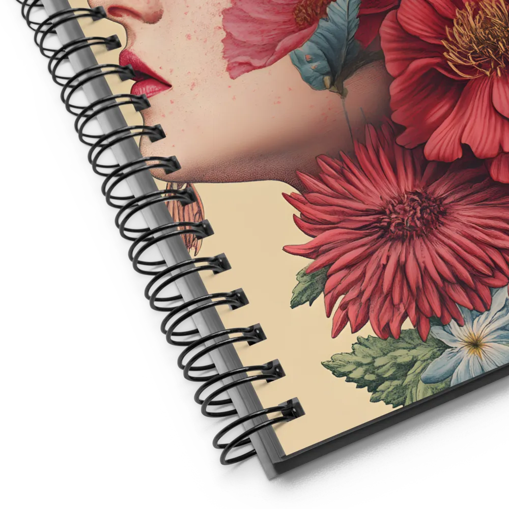 Harmony in Nature: The Floral Muse | Spiral Notebook