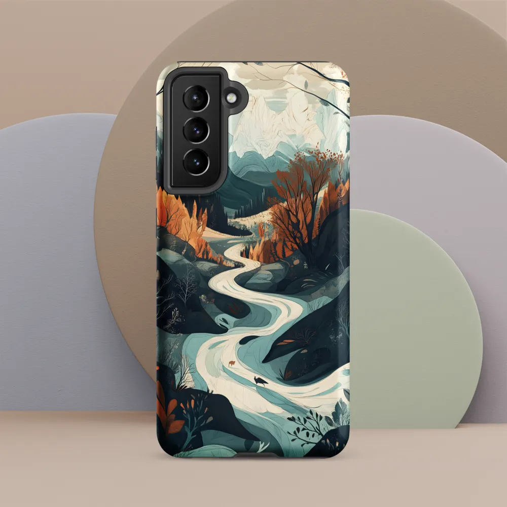Winding Serenity: A Digital Landscape