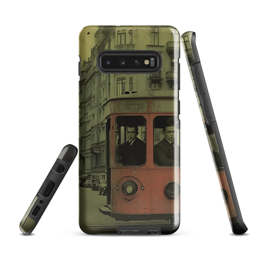 Echoes of the Past: A Tram's Journey Through Time | Phone Case |  S10 Plus | Tough Case | Glossy