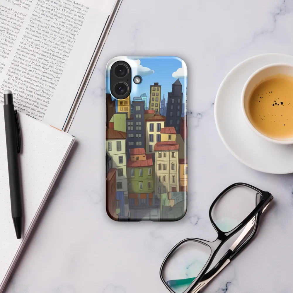 Urban Symphony: A Colorful Cityscape | Phone Case |  16 Plus | Snap Case | Glossy