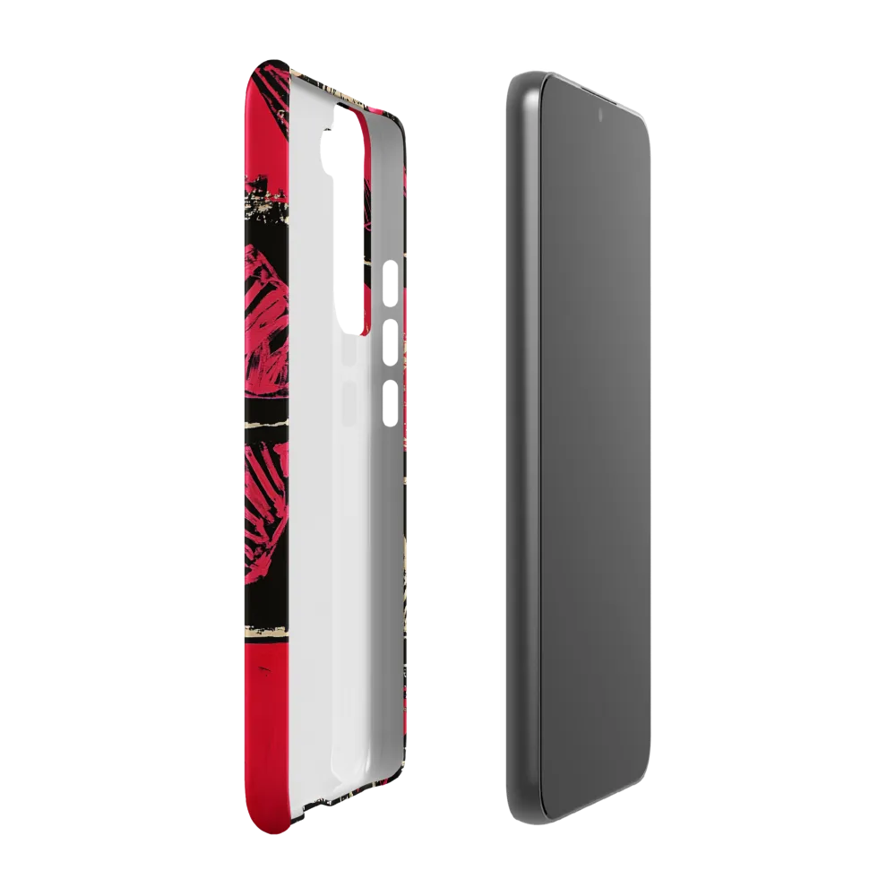 Geometric Symphony in Pink and Black