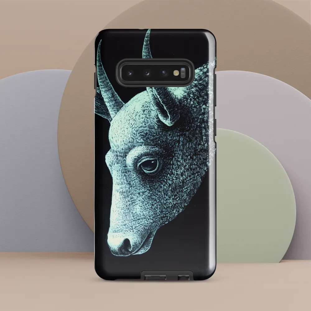 Ethereal Bull's Head | Phone Case |  S10 Plus | Tough Case | Glossy