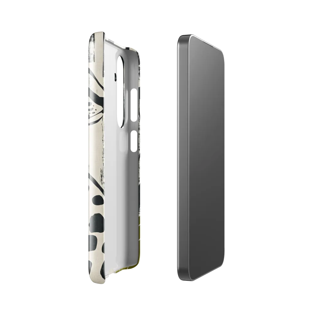 Leopard in Silhouette: A Modern Appeal | Phone Case |  S24 | Snap Case | Glossy