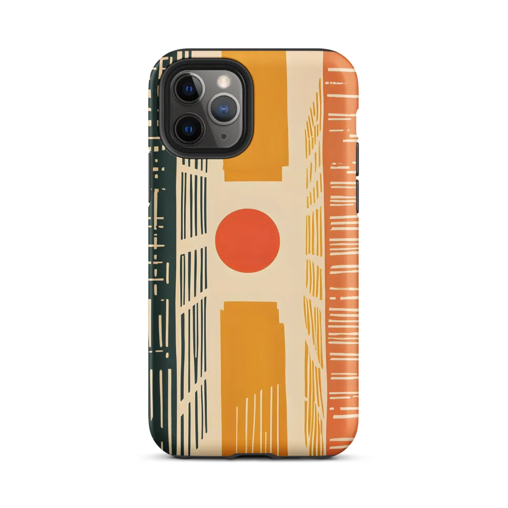 Urban Harmony: A Geometric Sunrise