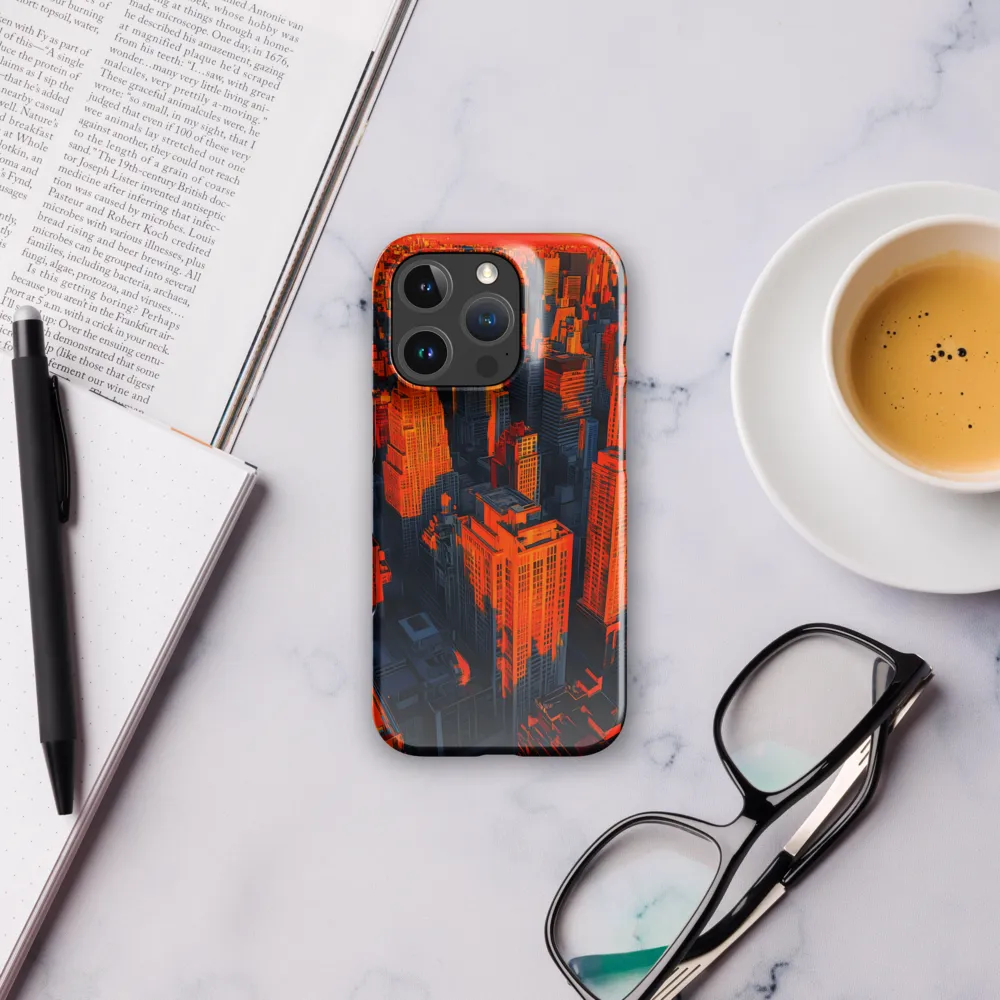 Urban Dawn: A Digital Ode to Skyscrapers | Phone Case |  16 Pro | Snap Case | Glossy