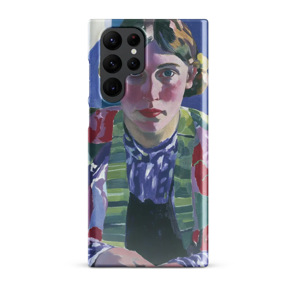 Vibrant Gaze: A Modernist Portrait