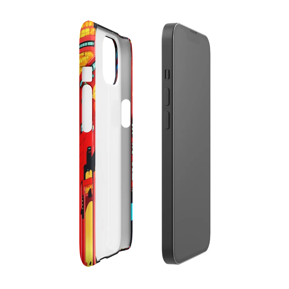 Neon Dreams: A Cyberpunk Cityscape | Phone Case |  13 | Snap Case | Matte