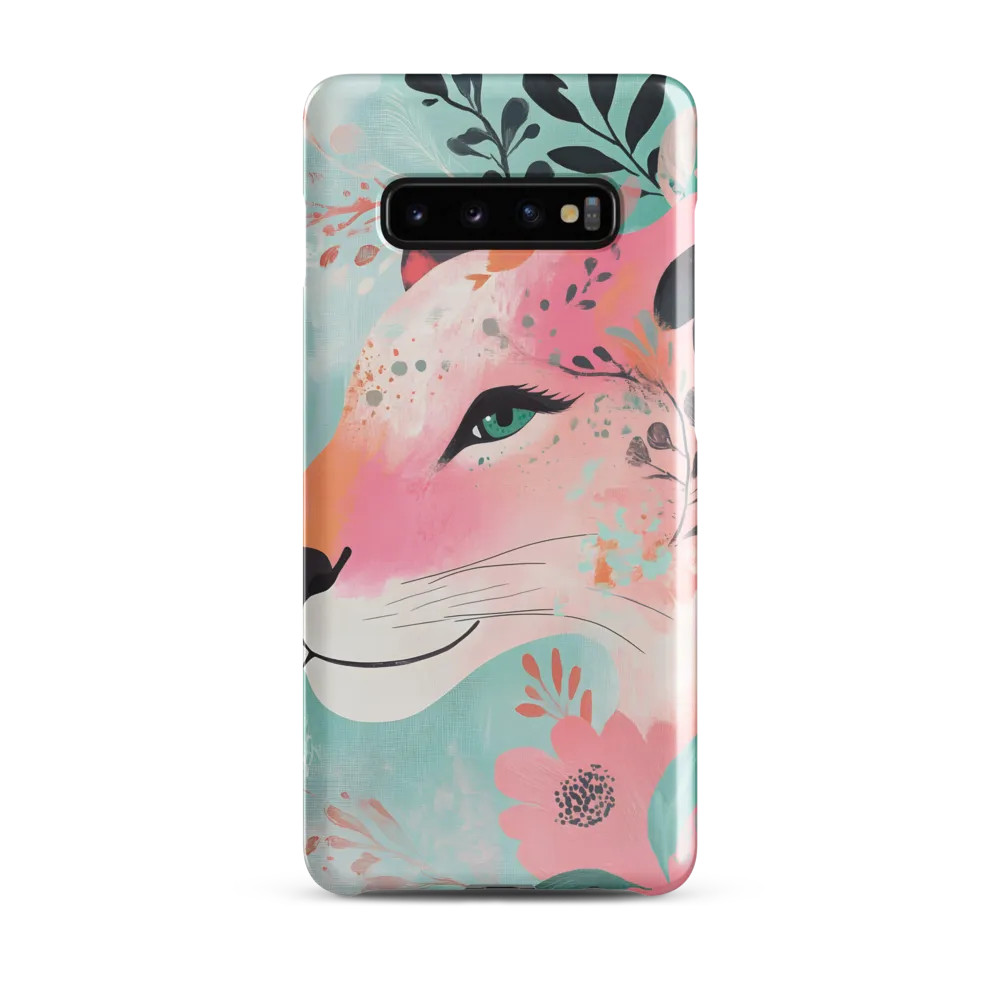 Whimsical Majesty: A Floral Lion | Phone Case |  S10 Plus | Snap Case | Glossy