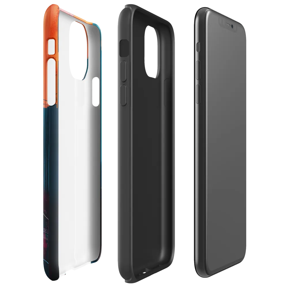 Urban Symphony: A Study in Color and Form | Phone Case |  11 Pro Max | Tough Case | Glossy