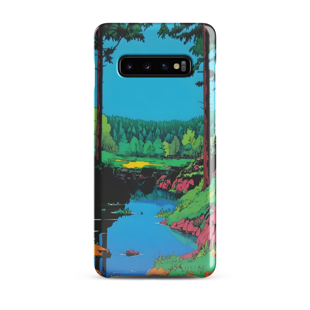 Tranquil Reflections: A Vibrant Landscape | Phone Case |  S10 Plus | Snap Case | Glossy