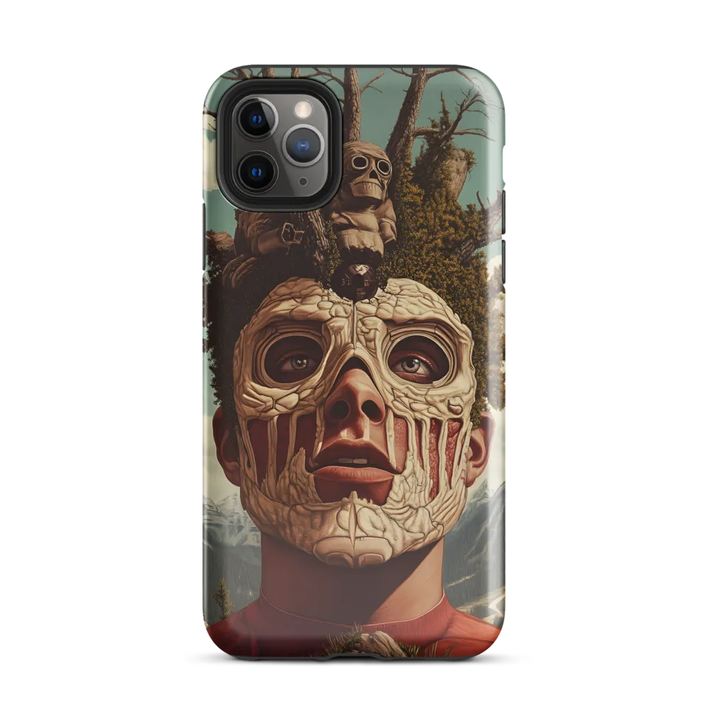 Nature's Mask: A Surreal Exploration | Phone Case |  11 Pro Max | Tough Case | Glossy