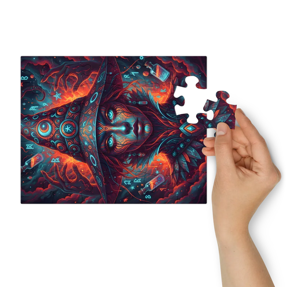 Moonlit Spellcaster 
 Jigsaw Puzzle in Tin Box