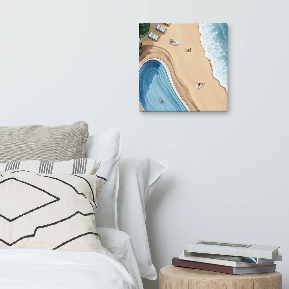 Serenity by the Shore | Canvas | 16″×16″