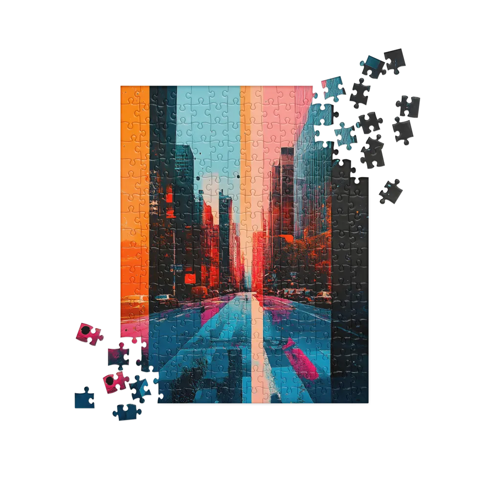 Urban Symphony: A Surreal Encounter | Jigsaw Puzzle | 252 pieces