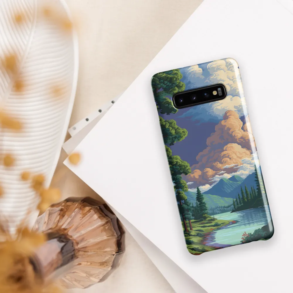 Serenity in Nature: A Lush Landscape | Phone Case |  S10 Plus | Snap Case | Glossy